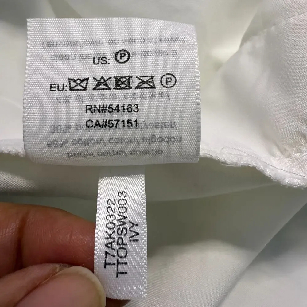 Tommy Hilfiger Ivy Straight Leg Pants‎ Womens Size 16 White Cotton Preppy Career